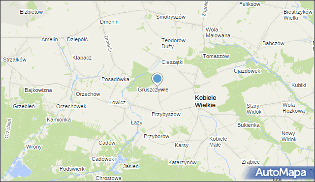 mapa Przydatki Przybyszowskie, Przydatki Przybyszowskie na mapie Targeo